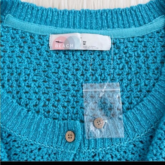 Free People Blue Knit Cardigan - Picture 4 of 9